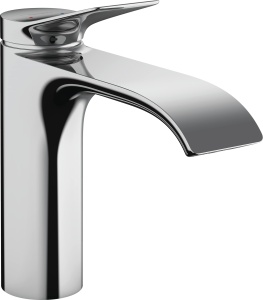 Robinet de baie hansgrohe Vivenis, crom, economisire apa, inaltime 110 mm