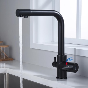 Robinet de bucatarie GRIFEMA Dover 3-in-1, cu filtru, design minimalist, cromat