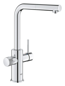 Robinet de bucatarie GROHE Blue Pure cu functie de filtrare, L, crom
