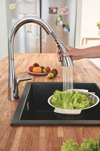 Robinet de bucatarie GROHE Zedra, crom, cu dus retractabil si 3 tipuri de jeturi - Img 7