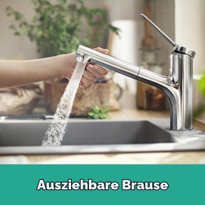 Robinet de bucatarie hansgrohe Zesis M33, crom, cu dus extractibil, 150 rotire - Img 3