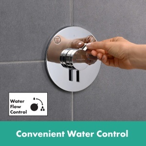 Robinet de dus hansgrohe DuoTurn S, 2 functii, crom, design ultraflat - Img 7