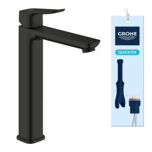 Robinet pentru chiuveta GROHE Dice, mattschwarz, 27cm, economisire apa