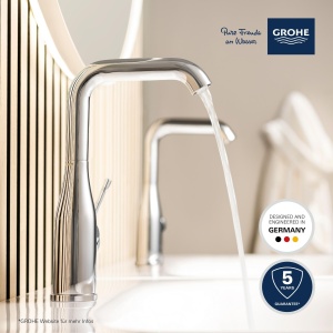 Robinet pentru chiuveta GROHE Essence, crom, 19cm, economisire apa - Img 2