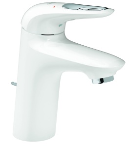 Robinet pentru chiuveta GROHE Eurostyle, alb, inaltime 16 cm, instalare usoara