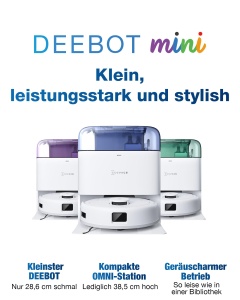 Robot aspirator ECOVACS DEEBOT Mini Albastru 9000Pa TrueMapping 20 - Img 2
