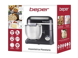 Robot de bucatarie BEPER P102SBA550 7 litri, blender cu 6 viteze si functie de impuls + accesorii 1500W - Img 10