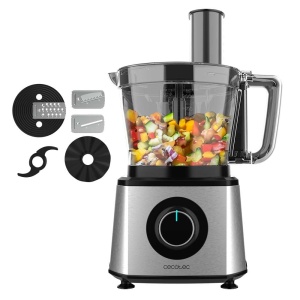 Robot de bucatarie Cecotec Paprika 1300, putere 2000W, otel inoxidabil, bol 3,5 l, 2 viteze, 3 discuri de taiere, 1 cutit pentru tocat si 1 pentru framantare - Img 1