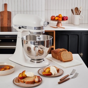 Robot de bucatarie KitchenAid Classic 4,3L, 10 viteze, Alb Porcelan - Img 2