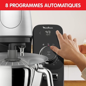 Robot de bucatarie Moulinex bol din otel inoxidabil 55 l 8 programe de retete de baza tehnologie brevetata silentios robust aplicatie gratuita cu coac - Img 3