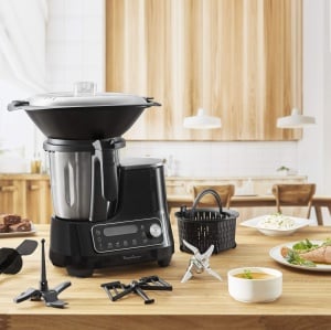 Robot de bucatarie multifunctional Moulinex HF4568 Clickchef | 12 viteze + impulsuri | 5 programe automate + mod manual | 3,6 L | Cantar integrat | Atasament pentru abur + carte de retete | Negru - Img 2