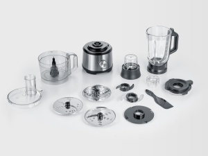 Robot de bucatarie multifunctional Severin KM 3892 1200 W inox-negru accesorii incluse - Img 9