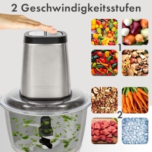 Robot de bucatarie ProfiCook PC-MZ 1227, 1.7L, 500W, cu functie Ice Crush - Img 3