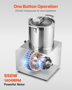 Robot de bucatarie VEVOR SC-7304 4L Multifunctional Lame din otel inoxidabil Motor 550W - Img 4