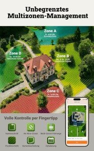 Robot de tuns iarba WORX Landroid Vision WR306E, 600 m, navigare RTK, control prin aplicatie - Img 6