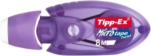 Rola corectoare Tipp-Ex Micro Tape Twist, 8m x 5mm, 3 culori, 3 bucati - Img 7