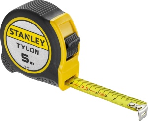 Rola de masurat STANLEY 5 m, cu carcasa robusta, sistem de blocare si clip de prindere