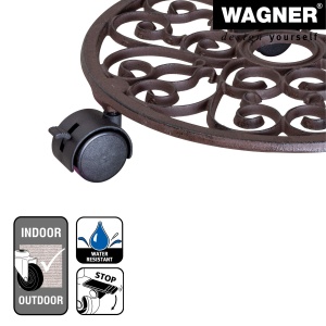Rola pentru plante WAGNER ANTIK 29 cm, Gusseisen, Capacitate 50 kg - Img 4