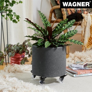 Rola pentru plante WAGNER DRAHT 33 x 7 cm, capacitate 60 kg, otel negru - Img 2