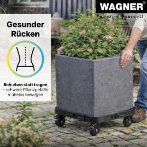 Rola pentru plante WAGNER Sun City Basic, 32-46 cm, 100 kg, 4 roti - Img 8