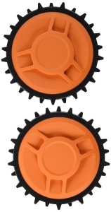 Roti offroad pentru robot de tuns iarba WORX WA0950, compatibile cu modelele Landroid M, aderenta imbunatatita pe teren dificil
