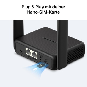 Router 4G LTE Mercusys MB113-4G, viteza 150 Mbits, porturi LAN 100 Mbps, portabil - Img 8