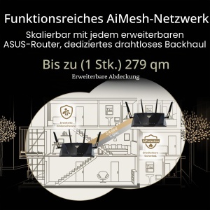 Router Dual-Band ASUS RT-BE88U, WiFi 7, 10G Porturi, 7200 Mbps - Img 8