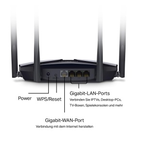 Router Wi-Fi Mercusys MR3000X, Dualband AX3000, 4 Porturi Gigabit, WPA3 - Img 9