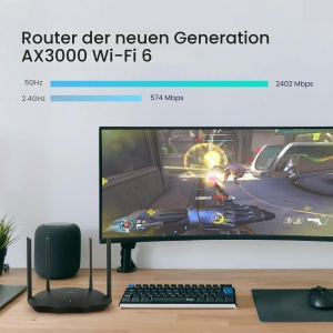 Router WiFi 6 Tenda RX9 AX3000, Dual Band, 4 Porturi Gigabit - Img 3