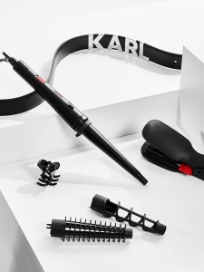 Rowenta x Karl Lagerfeld Looks Infinitos 9 in 1 CF422L- Plac de indreptat parul si ondulator, ondulator, perie de par fierbinte, acoperire ceramica, 190degC, varf rece - Img 8