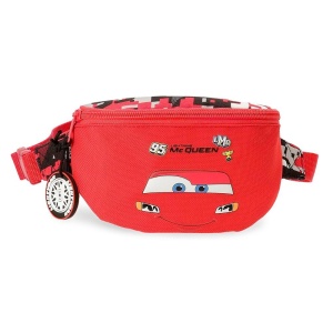 Rucsac cu curea Joumma Disney Cars McQueen, rosu, 27x11x6.5 cm, polyester