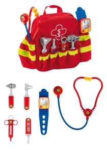 Rucsac de salvare Theo Klein 4314 cu stetoscop, tensiometru electronic si accesorii - Img 2