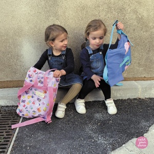 Rucsac din bumbac Peppa Pig, unisex, roz, capacitate 8,4 l - Img 2