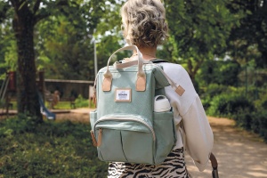 Rucsac multifunctional Beaba Wellington 18L compartimente multiple Verde salvie - Img 10