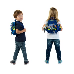 Rucsac Politie Theo Klein 8802 cu Accesorii, 28x25x8.5 cm, pentru Copii de la 3 Ani - Img 2