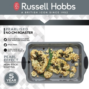 Russell Hobbs Backblech 40 cm Brater cu suprafata antiaderenta manere din silicon BPAPFOA-free - Img 3