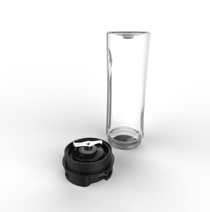 Russell Hobbs Blender - Stand Mixer & Smoothie Maker to go [motor de putere de 23.500 rpm] incl. 2x ulcior de blender 600ml (fara BPA, masina de spalat vase si rezistent la rupere incl. capac) Tocator, otel inoxidabil, 23470-56 - Img 3