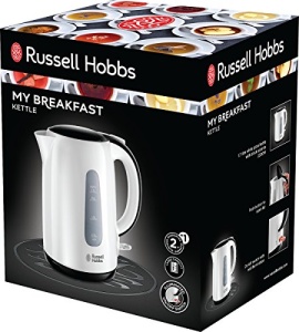 Russell Hobbs Kettle [1,7l, 2200W] My Breakfast (element de incalzire ascuns, filtru de calcar detasabil, oprire automata a gatitului, indicator extern al nivelului apei, deschidere automata a capacului)Ceainic 25070-70 - Img 2