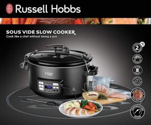 Russell Hobbs Multicooker 3-in-1 aragaz lent sous vide caserola senzor de temperatura centrala Oala ceramica grea de 65 l pentru opt Distributia tempe - Img 8