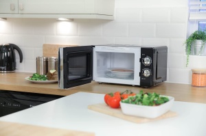 Russell Hobbs RHMM701B 17 litri, 700 W, negru, cuptor cu microunde manual solo cu 5 niveluri de putere, bip si temporizator, functie de dezghetare, curatare usoara - Img 5