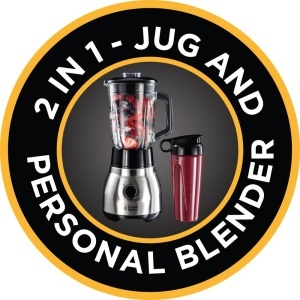 Russell Hobbs Stand Mixer 2-in-1 Blender cu recipient din sticla de 15 l si Mini Smoothie Maker de 06 l - Sticla de baut cu capac inclus Poate fi spal - Img 9