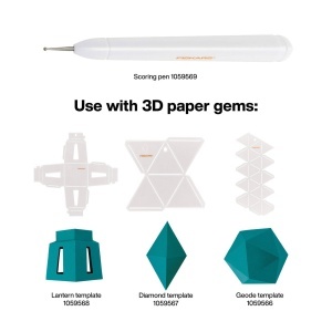 Sablon pentru 3D Fiskars, Diamant, Plastic, Alb, 90 g - Img 2