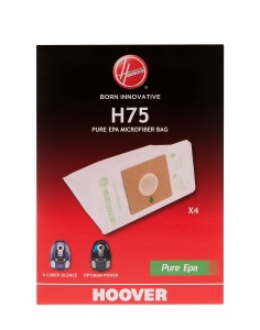 Sac aspirator Hoover H75, microfibra, filtru Pure EPA, 4 bucati, compatibil Thunder Space, Cube Silence, Optimum Power