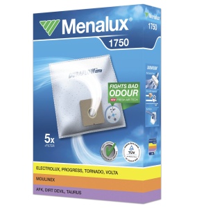 Sac aspirator Menalux 1750, set 5 bucati, performanta ridicata, compatibil Dirt Devil, Electrolux