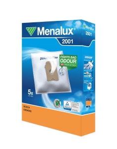 Sac aspirator Menalux 2001, 5 bucati, microfiltru inclus, performanta ridicata
