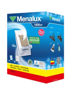 Sac de aspirator Menalux 1800VP - 15 saci filtru Allergy Plus 3 filtre motor - Img 1