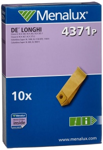 Sac de aspirator Menalux 4371 P, 10 bucati, pentru De Longhi Classe A si Colombina Super