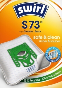 Sac de aspirator Swirl S 73 EcoPor, 10 bucati, 99,99 filtrare praf