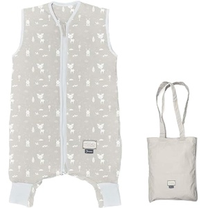 Sac de dormit MOOVO by Nuvita 90200, 100 bumbac bio, TOG 2.5, bej, 2 ani