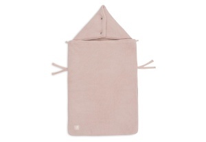 Sac de dormit pentru bebelusi Jollein Basic Knit, roz, cu fleece interior, pentru scaune auto si carucioare - Img 5
